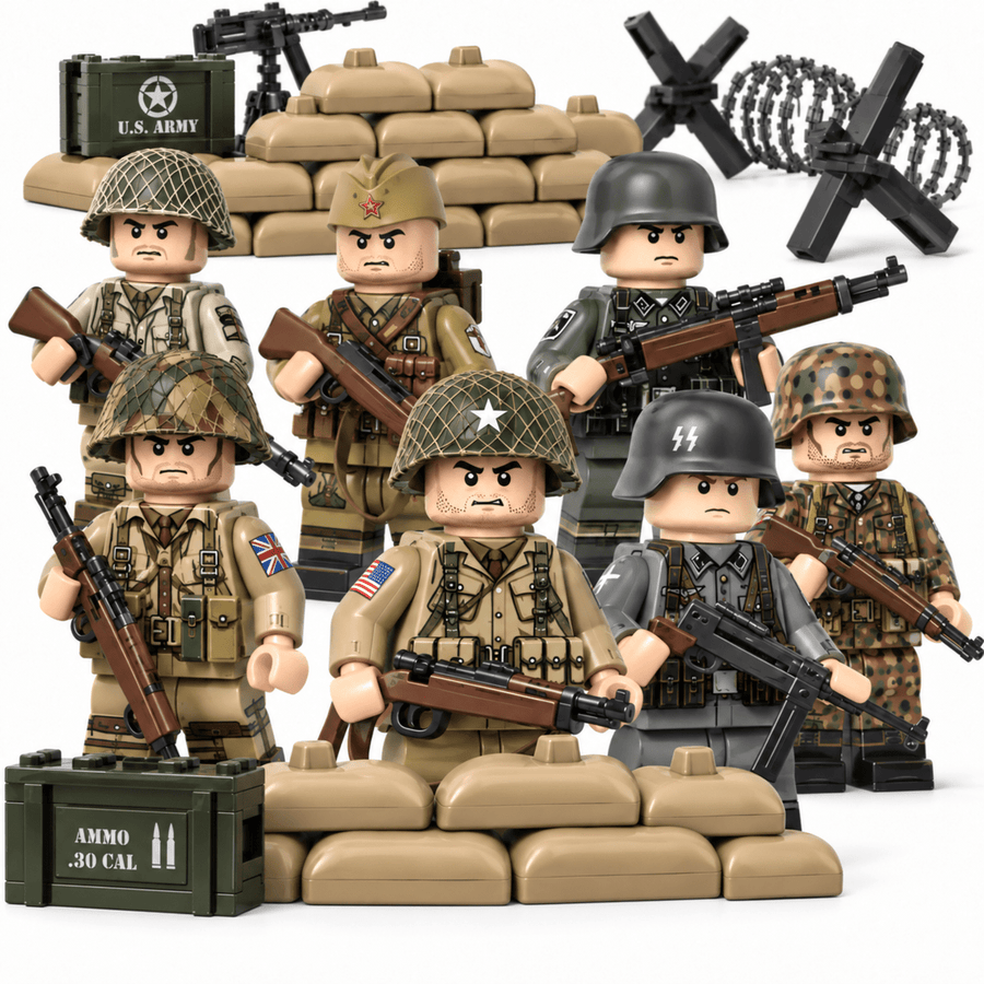 WWII Historical Figures & Soldiers Collectible Minifigures - Brick BrosMinifigure