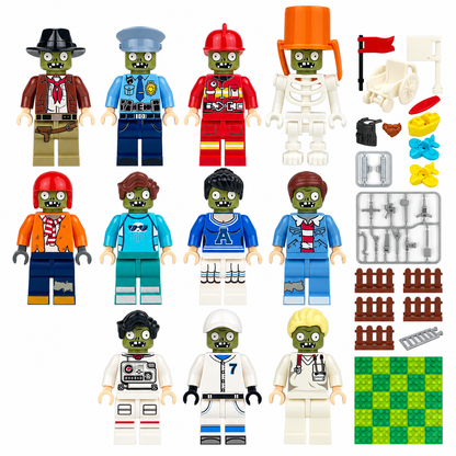 Zombie Survival Set - 11 Figures